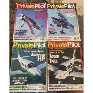 Private Pilot Aviation Magazine 1993 Lot of 4 Piper Tiger Seaplanes Sukhoi Vixen